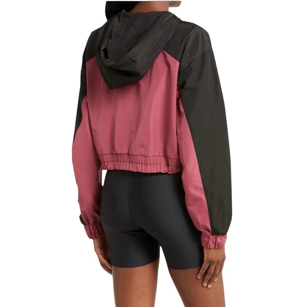 Alo Yoga International Anorak 2 - Toned Hoodie Color Black /mars Clay Size Small - Picture 2 of 8